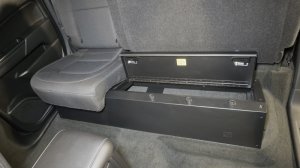 GMC Canyon Underseat Lockbox - Rear - Tuffy Products - Full Width with Pry-Guard Locking System - `14-`22